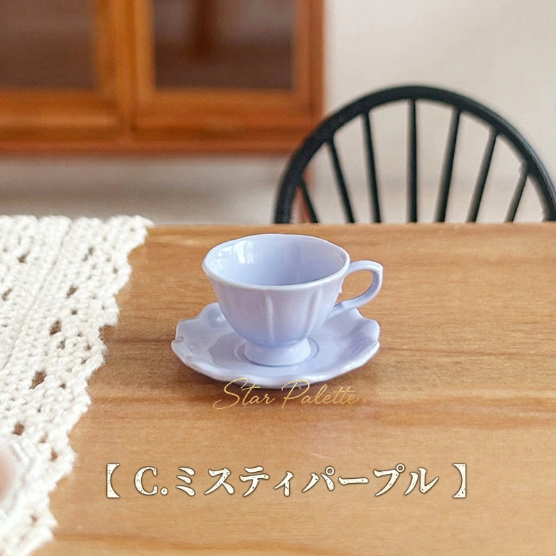 ミニチュア食器 1/12 1/6 カップ＆ソーサー 2～3セット 